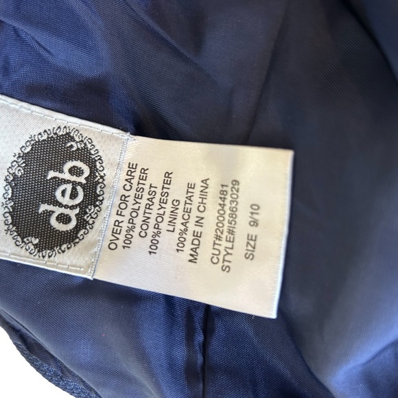 NWT Crystal Bodice Blue Dress adult size 9. Party or Prom. - Picture 5 of 5